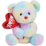 Destination Holiday Valentine's Teddy Bear & Balloon - Tye-Die