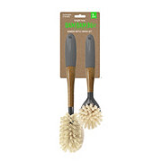 Bright Box Bamboo Bottle Brush Set - Gray