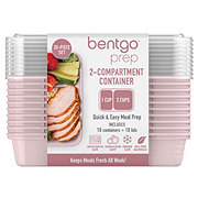 Bentgo Prep 2 Compartment Containers - Blush Pink