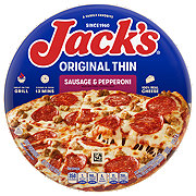 Jack's Thin Crust Frozen Pizza -  Sausage & Pepperoni
