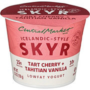 Central Market Icelandic-Style Skyr Low-Fat Yogurt - Tart Cherry & Tahitian Vanilla