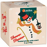 Latika Body Essentials Snowman Shower Steamer - Frosted Pine & Cedar