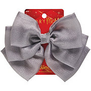 Scunci Merry Merry Dark Gray Bow Barrette