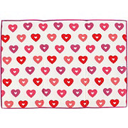 Destination Holiday Valentine's Reversible Drying Mat - Multi Color Hearts