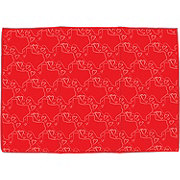 Destination Holiday Valentine's Reversible Drying Mat - Red Texas