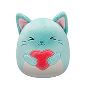 Squishmallows Teal Cat Valentine's Plush