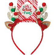 Fantasia Accessories Oh What Fun Red Velvet Bow Antlers Headband