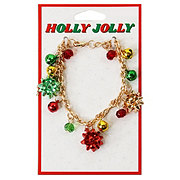 Holly Jolly Christmas Bows Bracelet