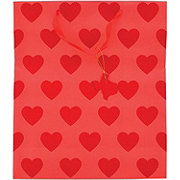 Destination Holiday Scalloped Heart Valentine's Gift Bag - Large