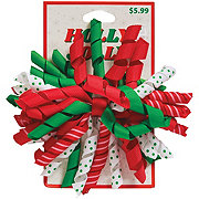 Fantasia Accessories Holly Jolly Holiday Corkscrew Ribbon Bow