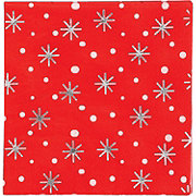 Destination Holiday Snowflake Christmas Beverage Napkins