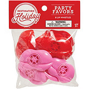 Destination Holiday Valentine's Lip Whistle Favors