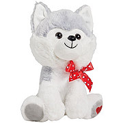 Destination Holiday Husky Puppy Valentine's Plush