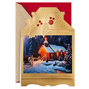 Hallmark Thomas Kinkade Lantern Musical Christmas Card (O Holy Night) - S14, S6