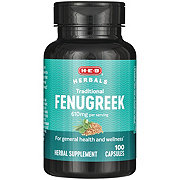 H-E-B Herbals Traditional Fenugreek Capsules - 610 mg