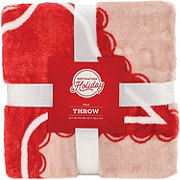 Destination Holiday Valentine's Throw Blanket - Scalloped Texas