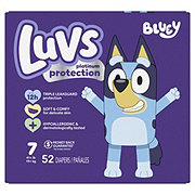 Luvs Platinum Protection Bluey Baby Diapers - Size 7