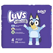 Luvs Platinum Protection Bluey Baby Diapers - Size 4