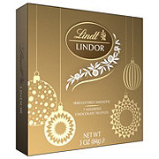 Lindt Lindor Assorted Chocolate Truffles Christmas Gift Box, 7 pc