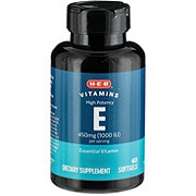 H-E-B Vitamins High Potency E 450mg (1000 IU) Softgels