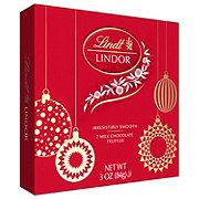 Lindt Lindor Milk Chocolate Truffles Christmas Gift Box, 7 pc