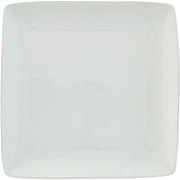 our goods Square Porcelain Dinner Plate - White