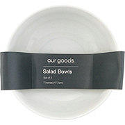 our goods Porcelain Salad Bowl Set, 7''