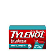 Tylenol Extra Strength Fever & Pain Reliever Easy To Swallow Caplets