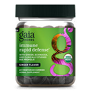 Gaia Herbs Immune Rapid Defense Gummies Ginger