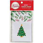 Destination Holiday Mini Christmas Cello Treat Bags - Tree