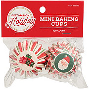 Destination Holiday Mini Christmas Baking Cups - Santa & Gifts