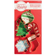 Destination Holiday Mini Christmas Cookie Cutter Set