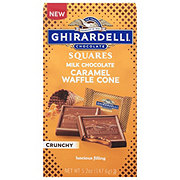 Ghirardelli Milk Chocolate Caramel Waffle Cone Squares