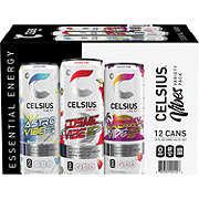 Celsius Live Fit Sparkling Energy Drink - Vibes Variety Pack, 12 pk