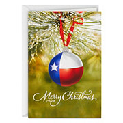 Hallmark Merry Christmas Texas Ornament Card Set