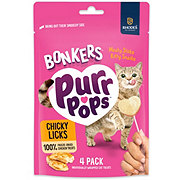 Bonkers Purrpops Chicky Licks Flavor Cat Treats