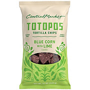 Central Market Totopos Tortilla Chips - Blue Corn & Lime