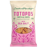 Central Market Totopos Tortilla Chips - White Corn & Sea Salt