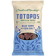 Central Market Totopos Tortilla Chips - Blue Corn with Sea Salt