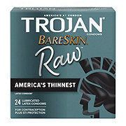 Trojan BareSkin Raw Lubricated Latex Condoms