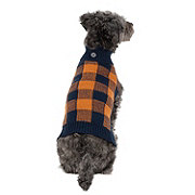 Simply Dog Buffalo Check Plaid Sweater Large