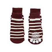 Simply Dog Red Striped Socks XS/S