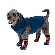 Simply Dog Blue Striped Socks XS/S