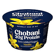 Chobani 20g Protein Zero Sugar Added Greek Yogurt - Vanilla