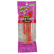 WarHeads Sour Watermelon Valentine's Rock Candy Sticks, 2 pk