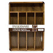 Farberware 5-Section Acacia Flatware Organizer