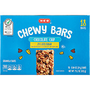 H-E-B Chocolate Chip Chewy Bars - 25% Less Sugar