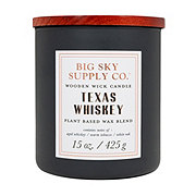 Big Sky Supply Co. Texas Whiskey Scented Wooden Wick Candle