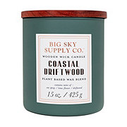 Big Sky Supply Co. Coastal Driftwood Scented Wooden Wick Candle