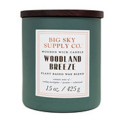 Big Sky Supply Co. Woodland Breeze Scented Wooden Wick Candle